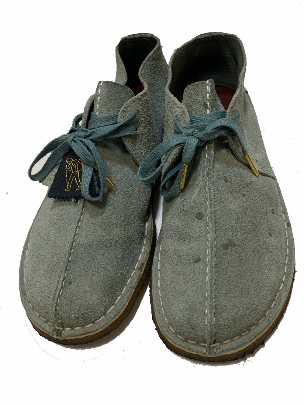 Clarks Originals Men's Suede Desert Shoes in Teal Green
